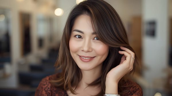 50대 긴 얼굴형 여성에게 추천하는 미디엄 & 롱 헤어스타일 BEST 4